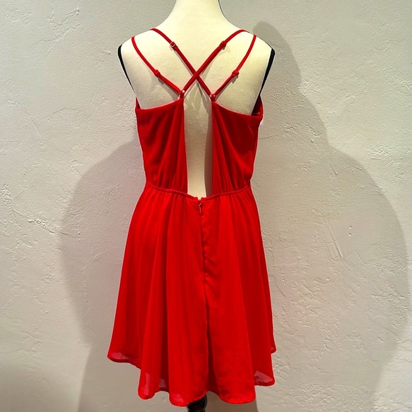 Charlotte Russe Red Strappy Party Dress Size XL - Picture 2 of 4